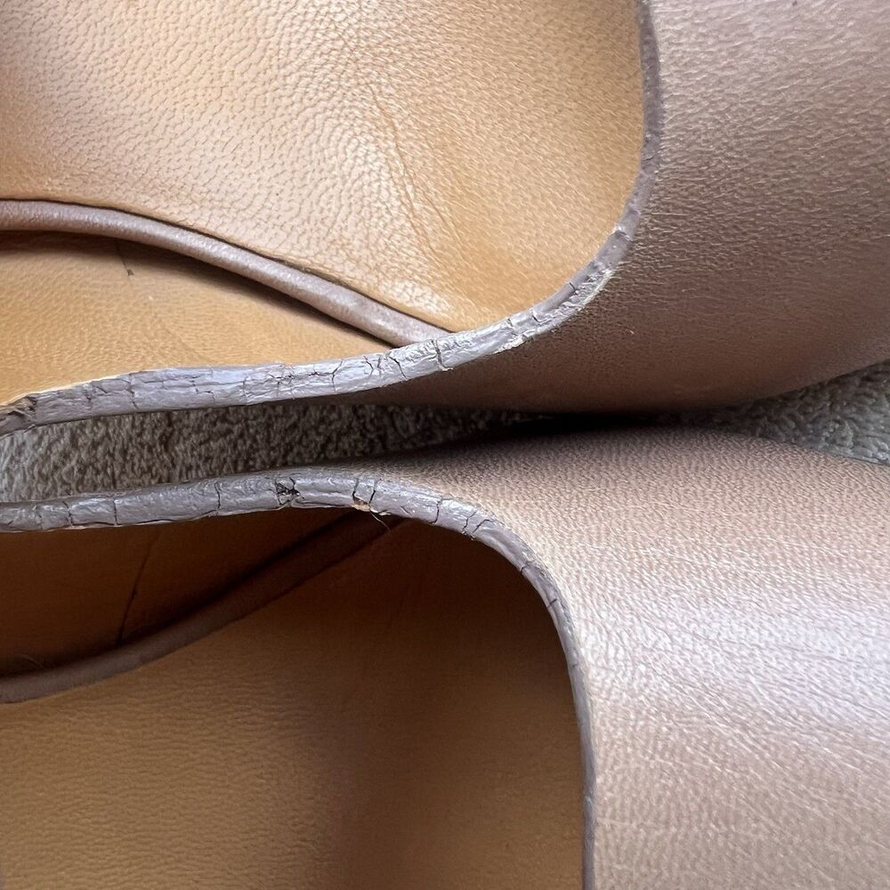 Michael Kors Tan Leather Slingback Heeled Sandal‎ Heels Women 8.5 M Designer - Picture 8 of 16